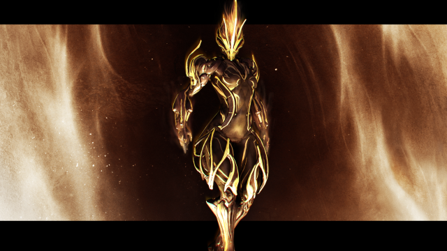 Golden figure black background white free wallpaper - medium preview image