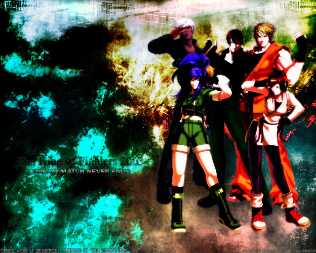 Anime group green background bow free wallpaper - medium preview image