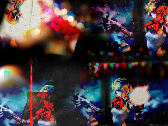 Woman violin colorful lights explosion free wallpaper - medium preview image