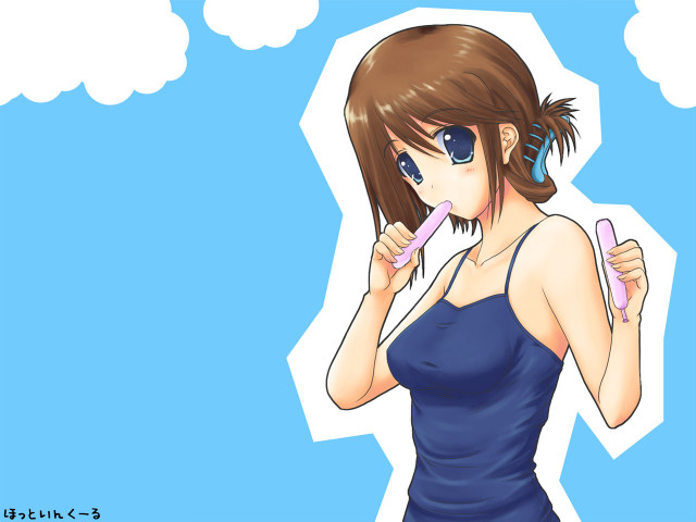 Alice prin brushing teeth blue free wallpaper - medium preview image