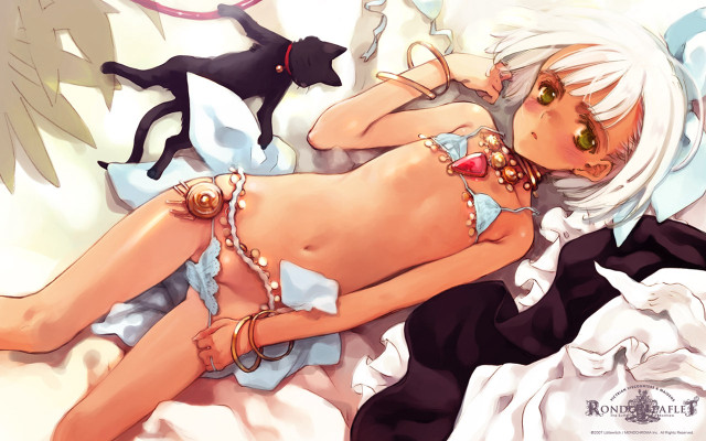 Gothic egyptian anime cat dog free wallpaper - medium preview image