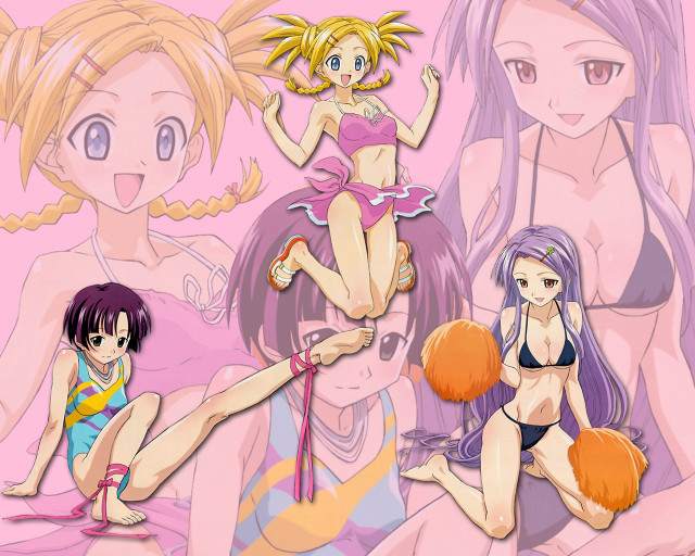 Anime girls bikinis eizan kikukawa free wallpaper - medium preview image