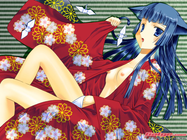 Woman red dress knife bird free wallpaper - medium preview image