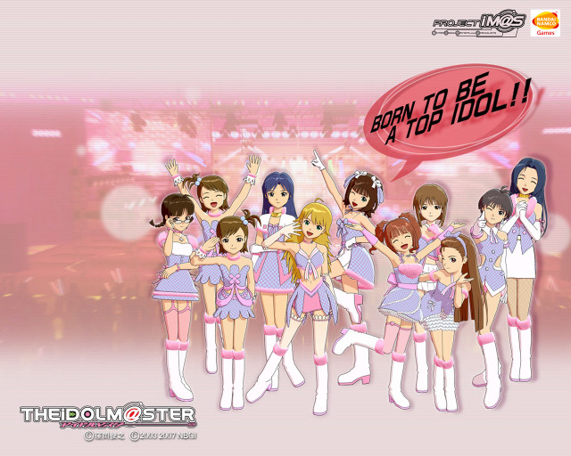 Pink dress girls speechbubble idol free wallpaper - medium preview image