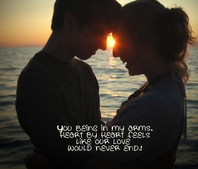 Couple sunset quote love together free wallpaper - medium preview image
