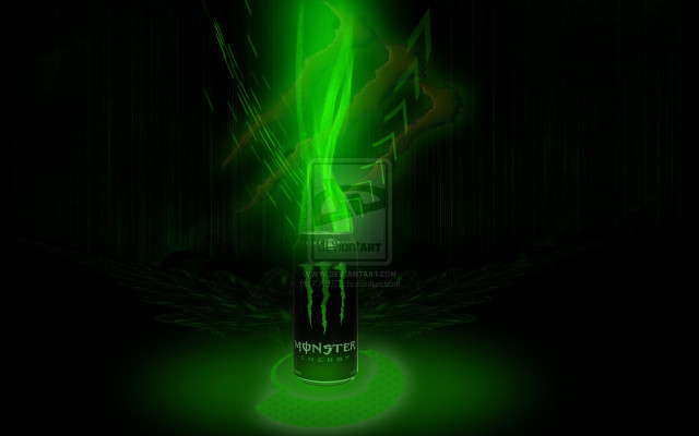Green monster energy drink glass free wallpaper - medium preview image