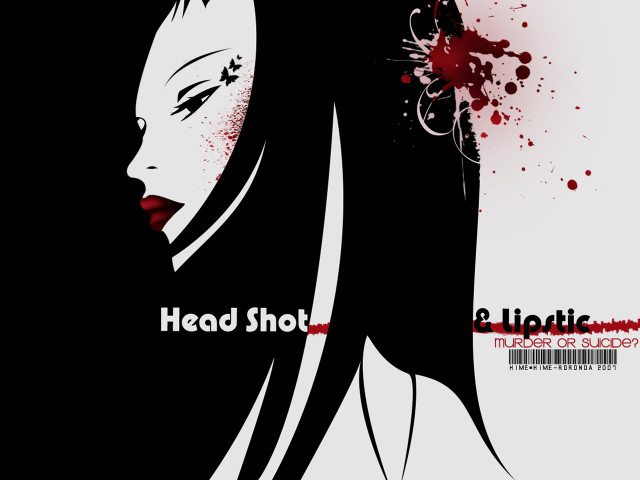 Woman blooded headshot gothic eddie free wallpaper - medium preview image