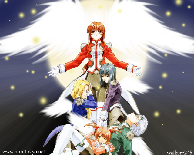 Anime characters wings fullmoon neo free wallpaper - medium preview image