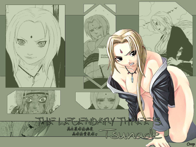 Blonde woman anime tsunade manga free wallpaper - medium preview image