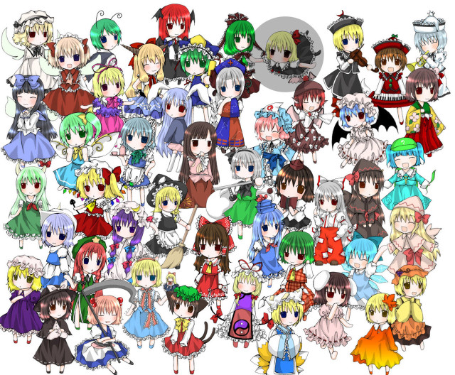 Anime group heart shape epic free wallpaper - medium preview image