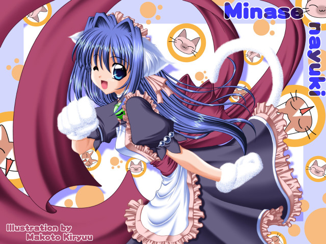 Anime girl blue hair white #6 free wallpaper - medium preview image
