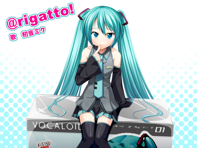 Blue haired girl microphone anime free wallpaper - medium preview image