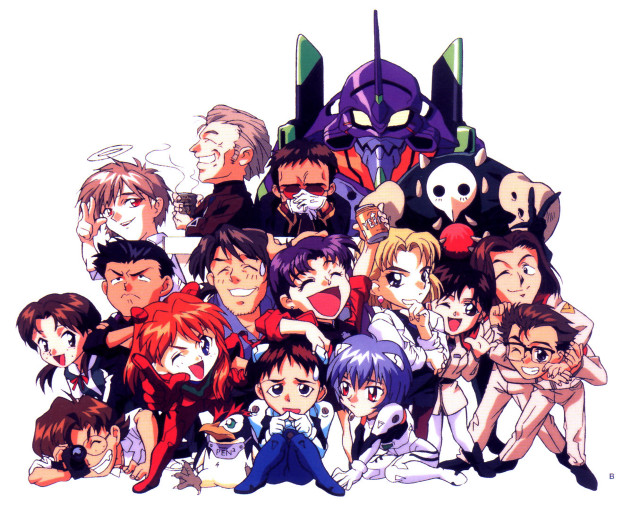 Anime group cat demon puzzle free wallpaper - medium preview image