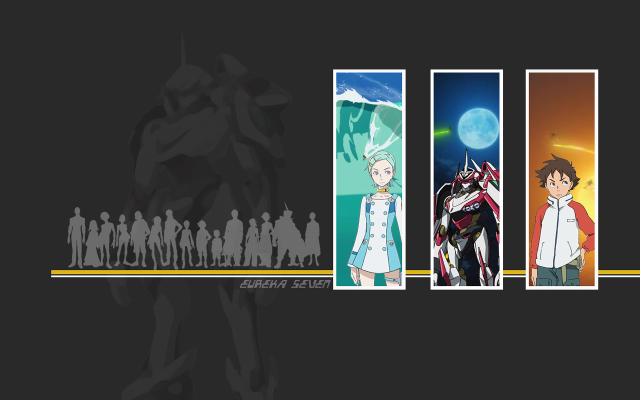 Anime characters sky moon planet free wallpaper - medium preview image