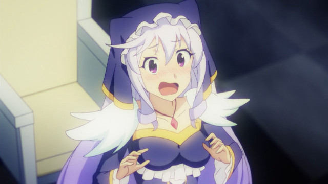 Woman purple outfit angel wings free wallpaper - medium preview image