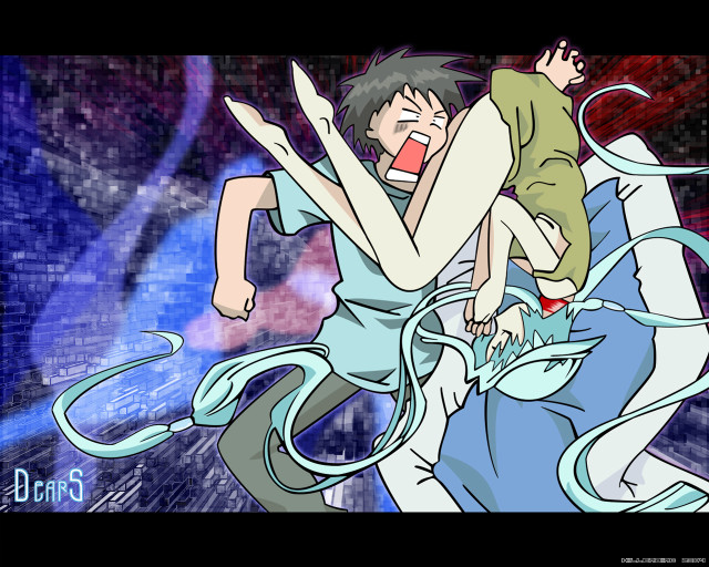 Man woman fighting bed giant free wallpaper - medium preview image