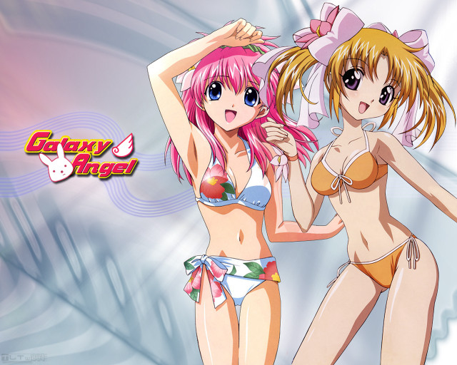 Anime girls bikinis wave sky #2 free wallpaper - medium preview image