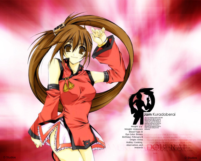 Girl red dress long hair free wallpaper - medium preview image