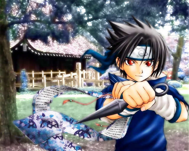 Man sword park tree building free wallpaper - medium preview image