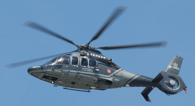 Helicopter flying blue sky propellers #2 free wallpaper - medium preview image