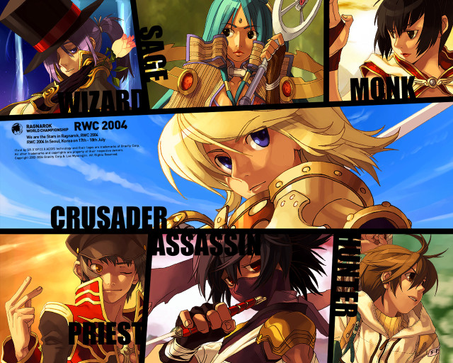 Anime characters mosaic armor color free wallpaper - medium preview image