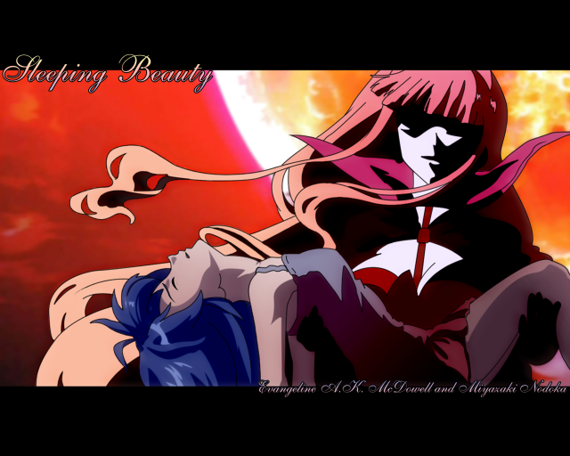 Long haired women red orange free wallpaper - medium preview image