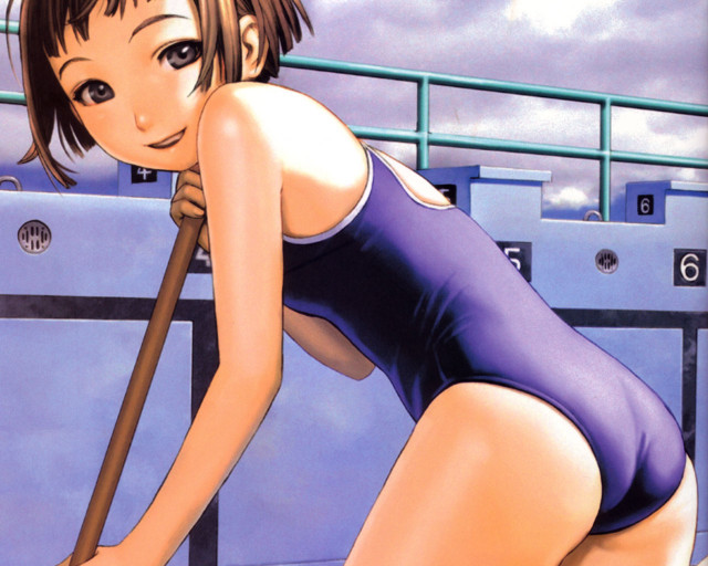Woman bathing suit baseball bat free wallpaper - medium preview image