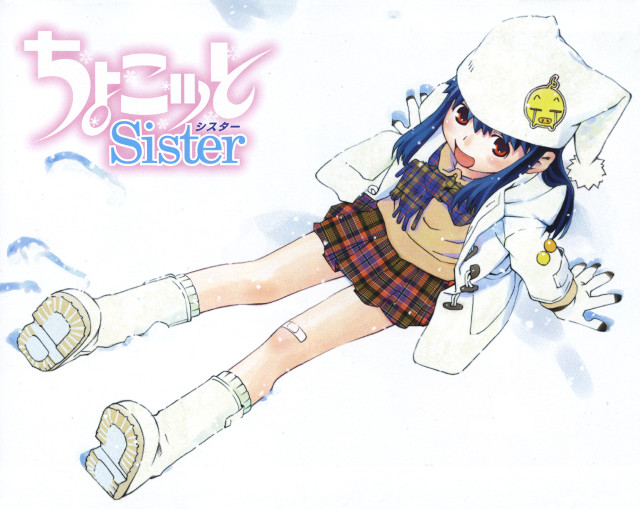 Girl sailor outfit snow bandaids free wallpaper - medium preview image