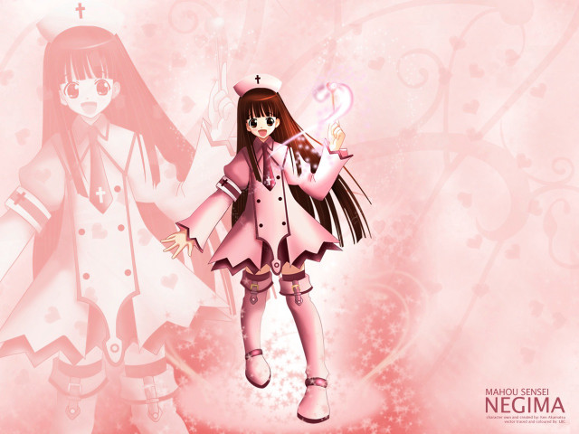 Pink girl holding pink object free wallpaper - medium preview image