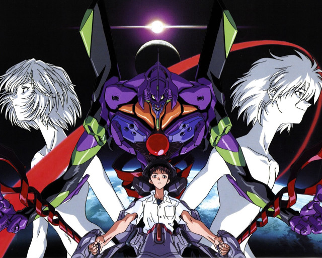 Anime characters space station giant free wallpaper - medium preview image
