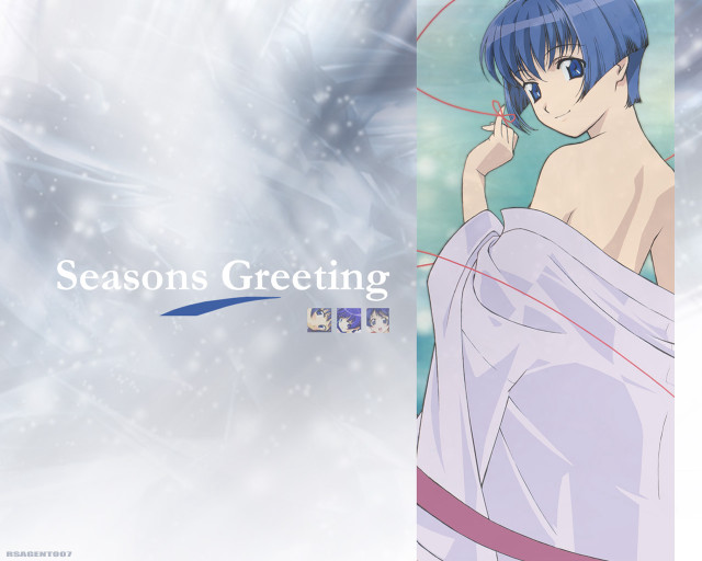 Woman bluehair blueeyes snow background free wallpaper - medium preview image