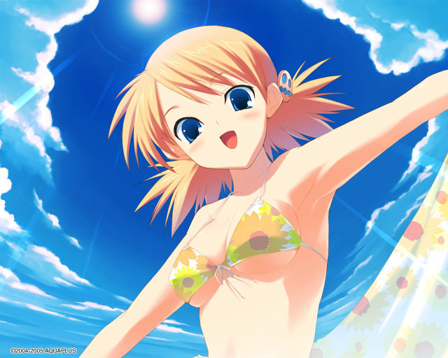 Woman bikini water outstretched arms free wallpaper for desktop - medium preview image