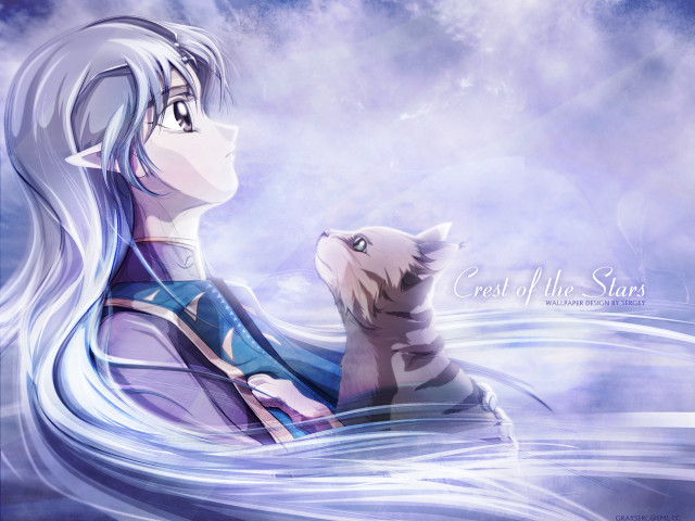 Girl dog water sky clouds free wallpaper - medium preview image