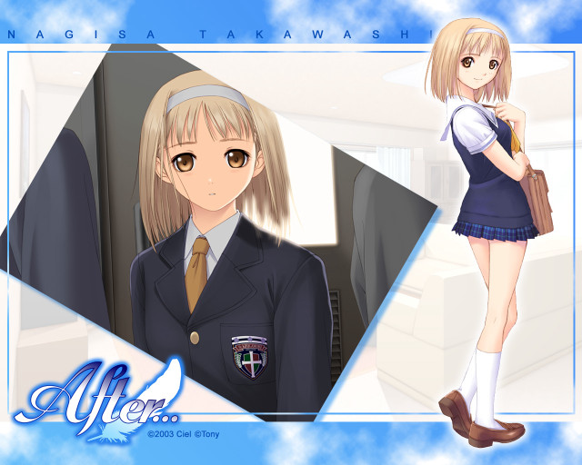 Chizuko yoshida uniform portrait blonde free wallpaper - medium preview image