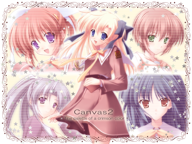 Anime girls pink purple long free wallpaper - medium preview image