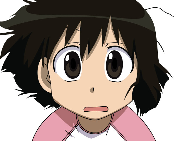 Cartoon girl sad pink shirt free wallpaper - medium preview image