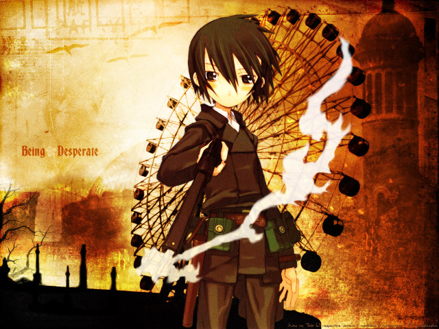 Anime fan ferriswheel gothic dieselpunk free wallpaper - medium preview image