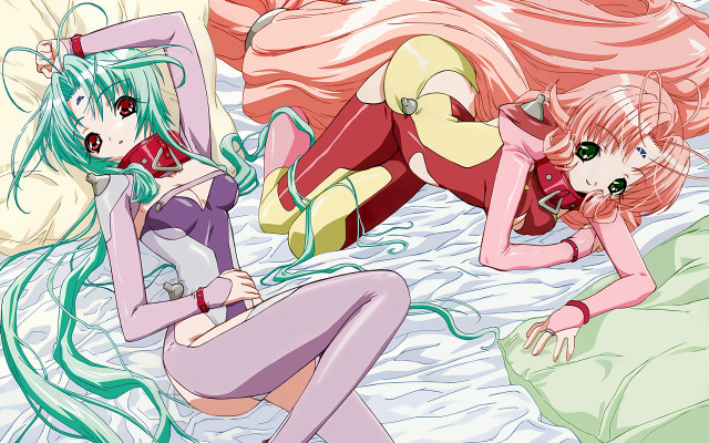 Anime girls bed aya goda free wallpaper - medium preview image