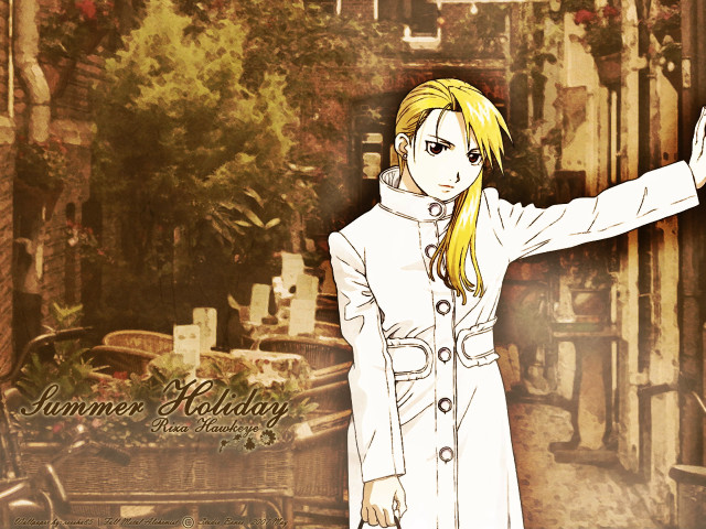Woman white coat tree city free wallpaper - medium preview image