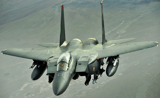Fighter jet flying sky mountains #2 free wallpaper - medium preview image