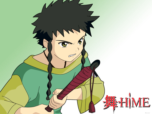 Cartoon character red umbrella green free wallpaper - medium preview image
