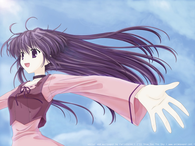 Flying woman long hair rayonism free wallpaper - medium preview image