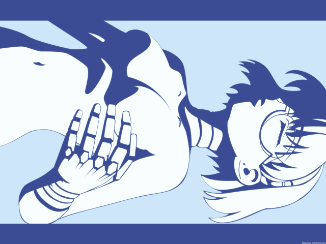 Person holding horse head popart free wallpaper - medium preview image