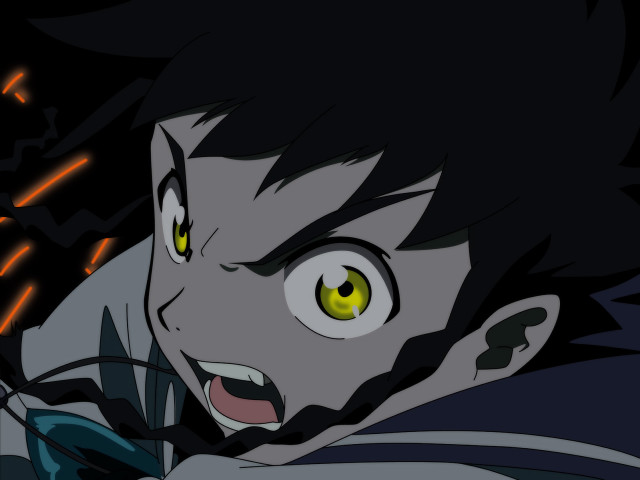 Yellow eyes black coat electricity #2 free wallpaper - medium preview image