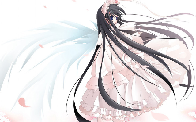 Gothic anime angel wings cherry free wallpaper - medium preview image