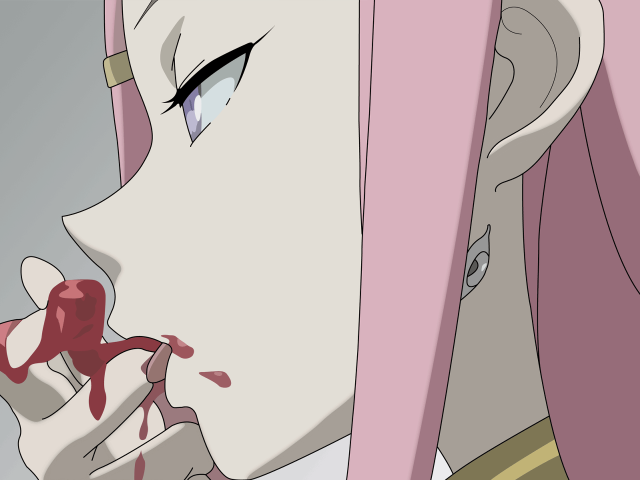 Pink haired yandere aya goda free wallpaper - medium preview image