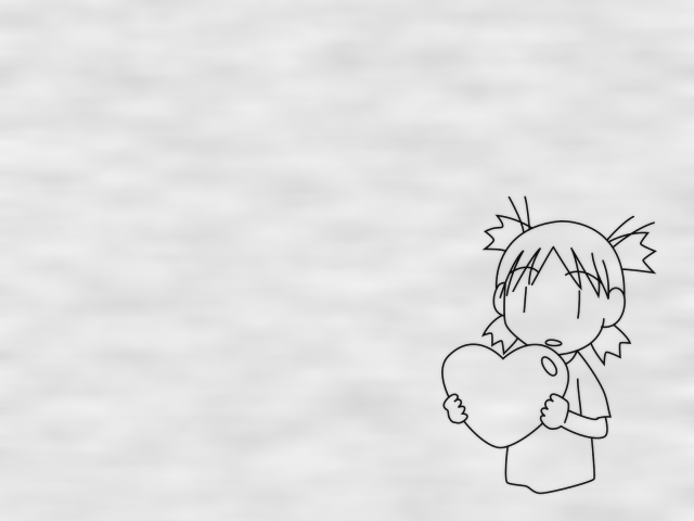 Sad person holding heart animation free wallpaper - medium preview image