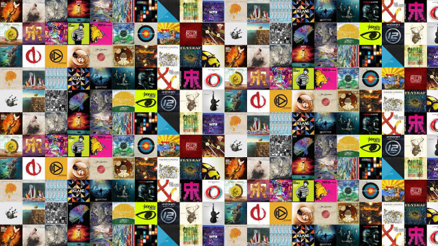 Collage logos numbers wallpaper background free wallpaper - medium preview image
