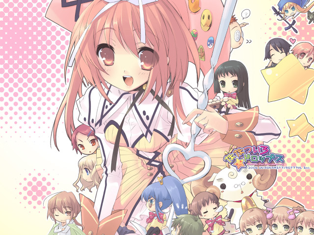 Anime girls pink umbrella blush free wallpaper - medium preview image