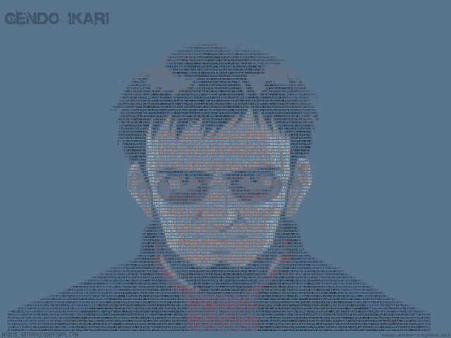 Enki bilal character portrait ascii free wallpaper - medium preview image